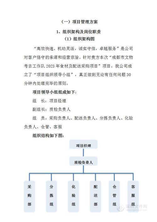 食材配送采购项目投标方案——系统化采购体系与服务体系实现差异化优势